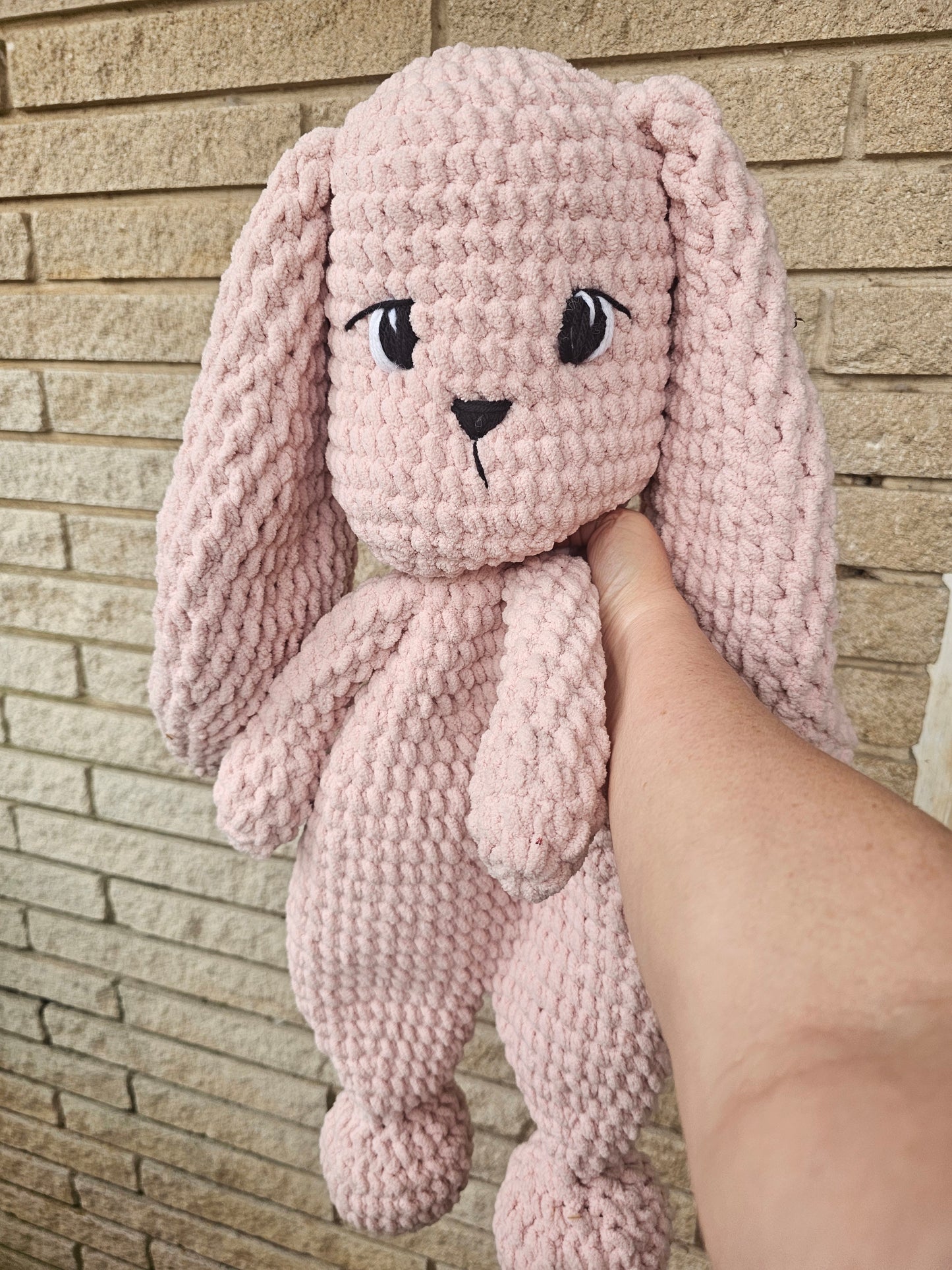 Extra large crochet bunny snuggler