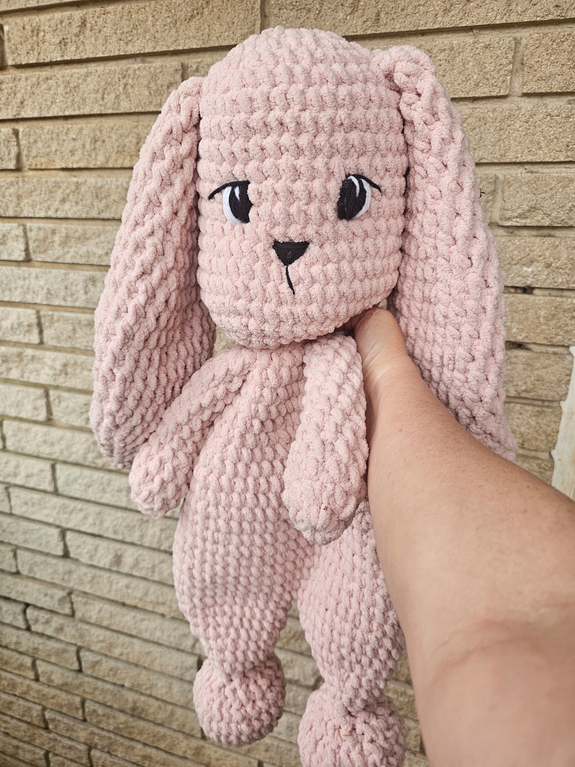Extra large crochet bunny snuggler